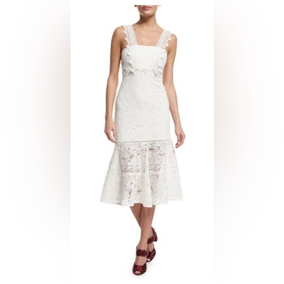 Alexis bojana sleeveless lace midi dress